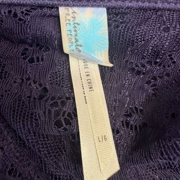 Free People Intimately Purple Bandeau Bra Bralette Size Large - Picture 4 of 4